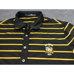 Oakmont RLX Ralph Lauren Shirt Mens Black Striped Polo Golf U.S. Open 2016